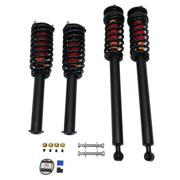 2000-2006 Mercedes-Benz S500 RWD 4-Wheel Air Or Hydraulic Suspension Conversion Kit With Light Fix and Camber Bolt Kit (MS14FMCK)