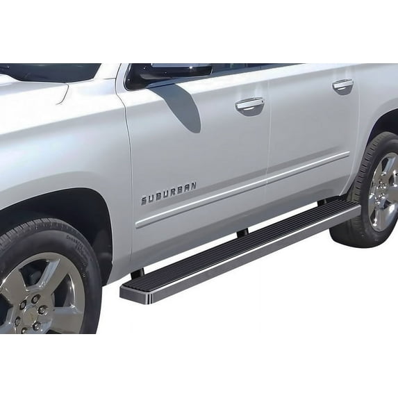 2000-2019 Chevy Suburban 1500 (Excl. Z71 with cladding)\ 2000-2019 GMC Yukon XL 1500 (Excl. Z71/Denali with cladding) Hairline Finish 5 Inch Door to Door Side Bar Side Step Running Board