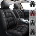 thumbnail image 1 of For 2000-2024 Toyota Camry Car Seat Covers 5-Seats, Premium Pu Leather Auto Cushion Protector, Front Rear Seat Full Set for Toyota RAV4 Prius Echo Avalon Black Red Line, 1 of 12