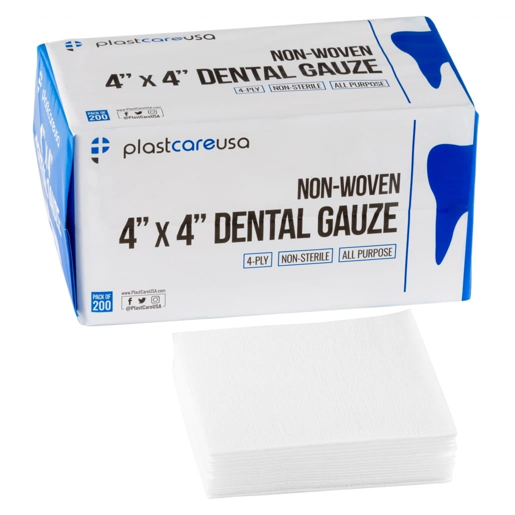 2000 4" X 4" 4-Ply Non Woven Gauze Sponge (10 Box of 200)