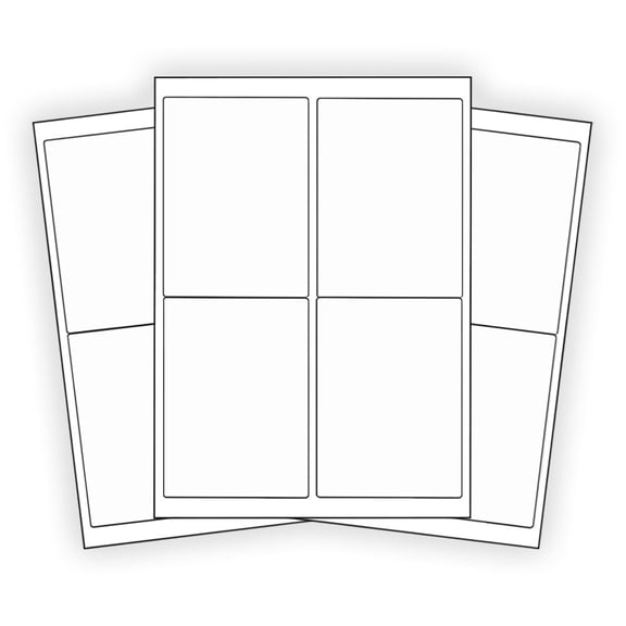 (2000) 4 x 5 EcoSwift Laser/Ink Address Shipping Adhesive Labels 4 per sheet