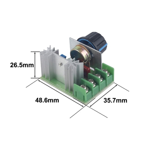 2000/4000W High Power Thyristor Electronic Voltage AC 220 Regulator Dimming Speed Temperature Regulation With Insurance Shell ,Stable Input & Output