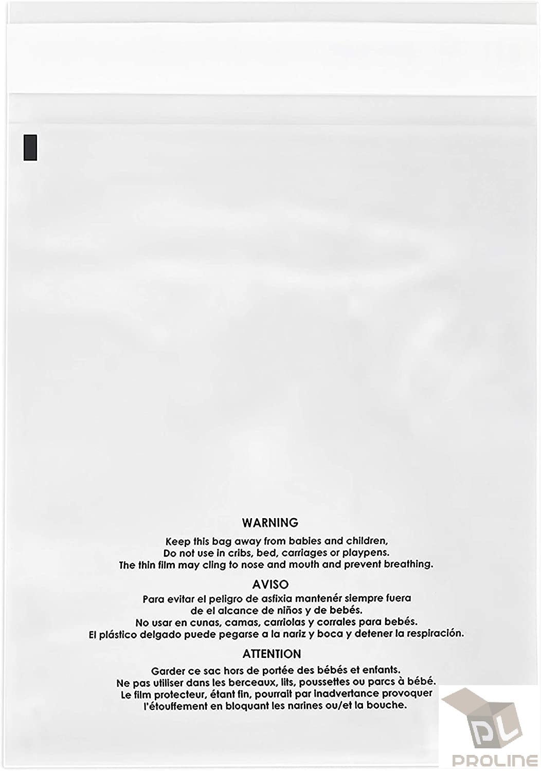 2000 Sacs Poly Transparents 6x9 Pouces - Épaisseur 1.5 Mil - Avec Avertissement Risque D'étouffement