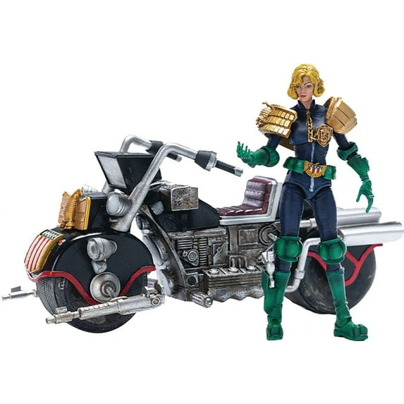 2000 A.D. Judge Dredd Judge Anderson with Lawmaster MkII Action Figure & Vehicle