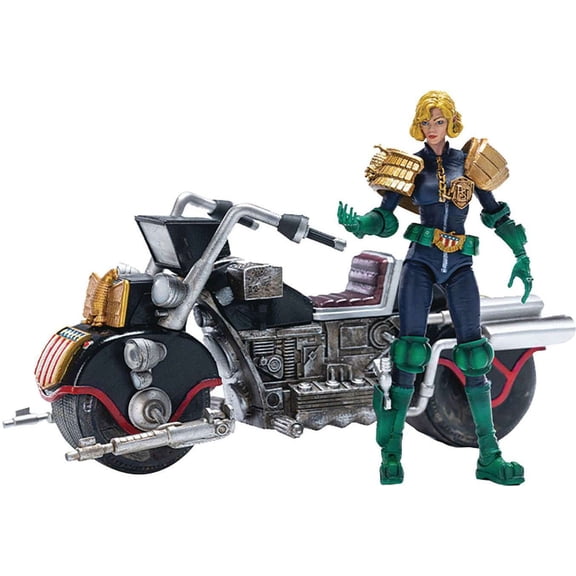 2000 A.D. Judge Dredd Judge Anderson with Lawmaster MkII Action Figure & Vehicle