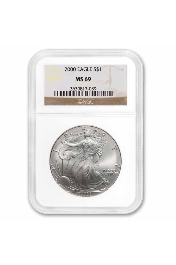 2000 American Silver Eagle MS-69 NGC