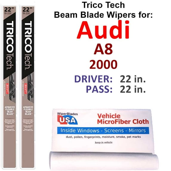 2000 Audi A8 Beam Blade Wipers (Set of 2)