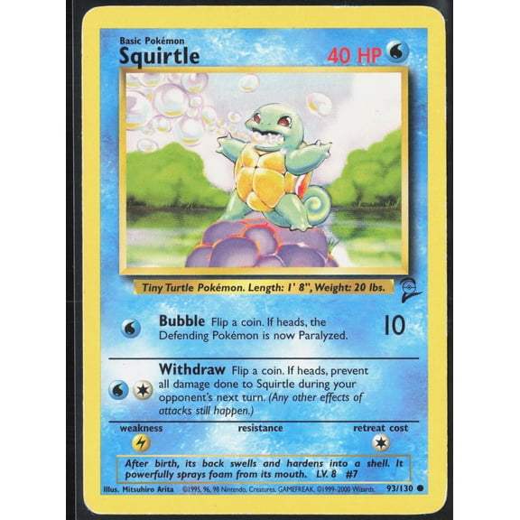 2000 Base Set 2 Squirtle #93/130