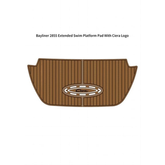 2000 Bayliner 2855 Extended Swim Platform Pad Boat EVA Foam Teak Deck Floor Mat