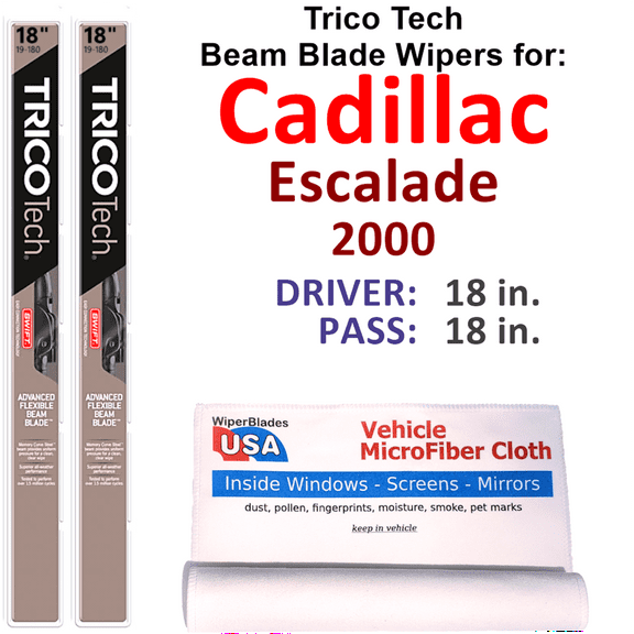 2000 Cadillac Escalade Beam Blade Wipers (Set of 2)