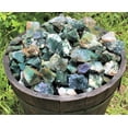 thumbnail image 1 of 2000 Carat Bulk Lot Natural Rough Moss Agate, Raw Rock Crystal Healing 400 Grams, 1 of 6