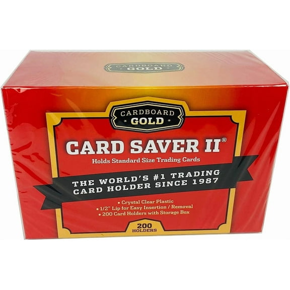 2000 Cardboard Gold CardSaver 2 Semi-rigid Card Holders II Case Card Saver
