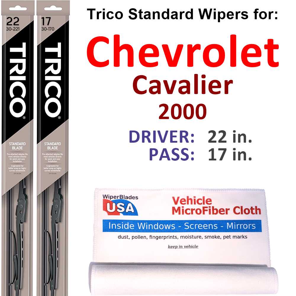 2000 Chevrolet Cavalier Wiper Blades (Set of 2)