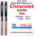 thumbnail image 1 of 2000 Chevrolet K2500 Beam Blade Wipers (Set of 2), 1 of 3