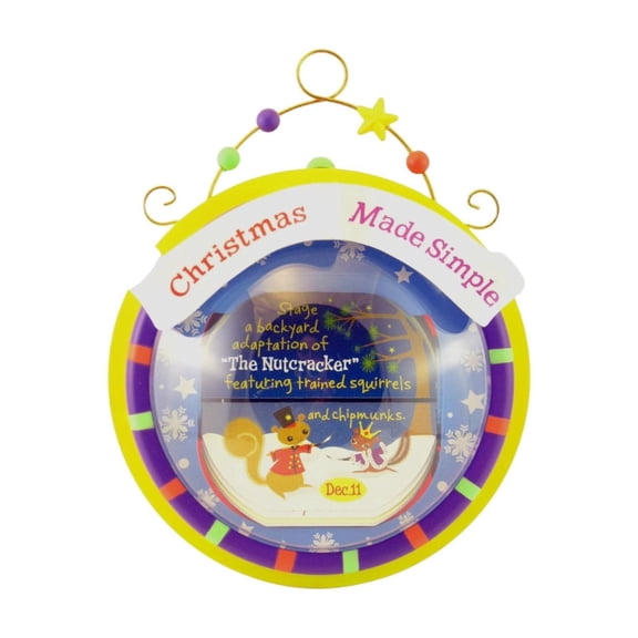 2000 Christmas Made Simple Chipmunk & Squirrel Carlton Cards Christmas Tree Ornament CXOR-057L
