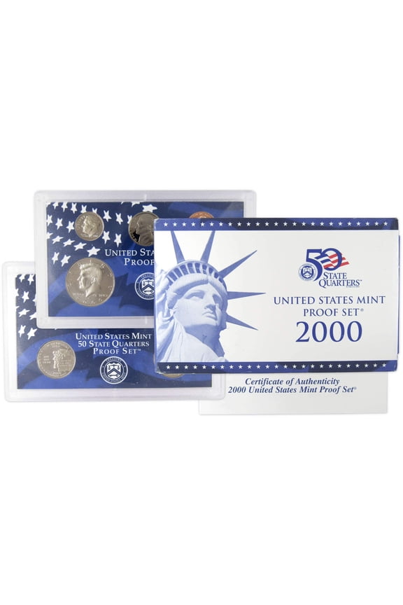 2000 Clad Proof Set U.S. Mint Original Government Packaging OGP COA