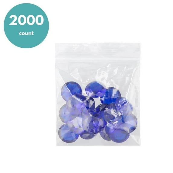 2000 Clear Plastic Reclosable Bags Self Seal Zipper Choose: Type, Mil & Size