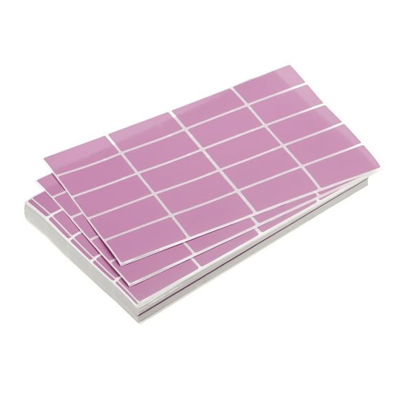2000 Colored Rectangle Stickers Color Code Labels Sheet, 1.57x0.75 Inch Self Adhesive Light Purple