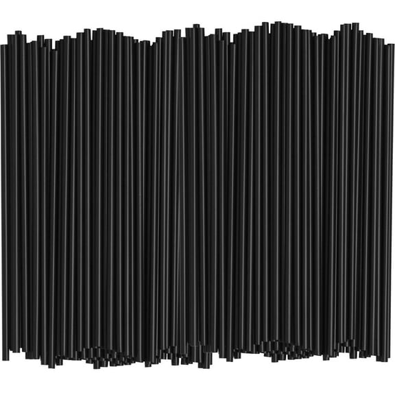 [2000 Count] 5 Inch Coffee Stirrers, Cocktail Straws - Disposable Plastic Sip Stir Sticks - Black