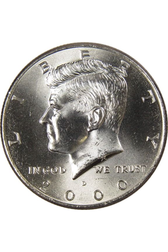 2000 D Kennedy Half Dollar BU Uncirculated Mint State 50c US Coin Collectible