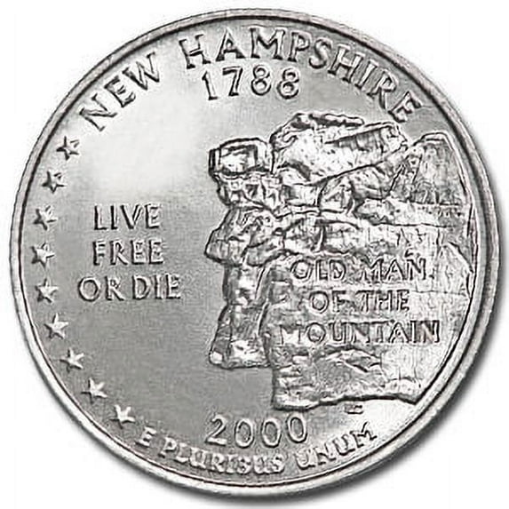 2000-D New Hampshire State Quarter BU