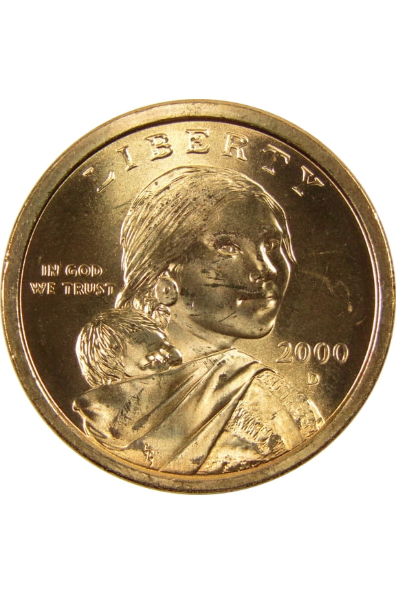 2000 D Sacagawea Native American Dollar BU Uncirculated $1 Coin