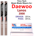 thumbnail image 1 of 2000 Daewoo Lanos Beam Blade Wipers (Set of 2), 1 of 3