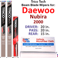 thumbnail image 1 of 2000 Daewoo Nubira Beam Blade Wipers (Set of 3) w/Rear Wiper, 1 of 3