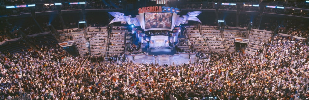 2000 Democratic National Convention Los Angeles California Canvas Art - Panoramic Images (27 x 9)