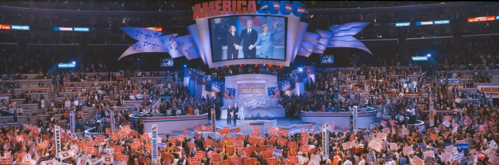 2000 Democratic National Convention Los Angeles California Canvas Art - Panoramic Images (27 x 9)