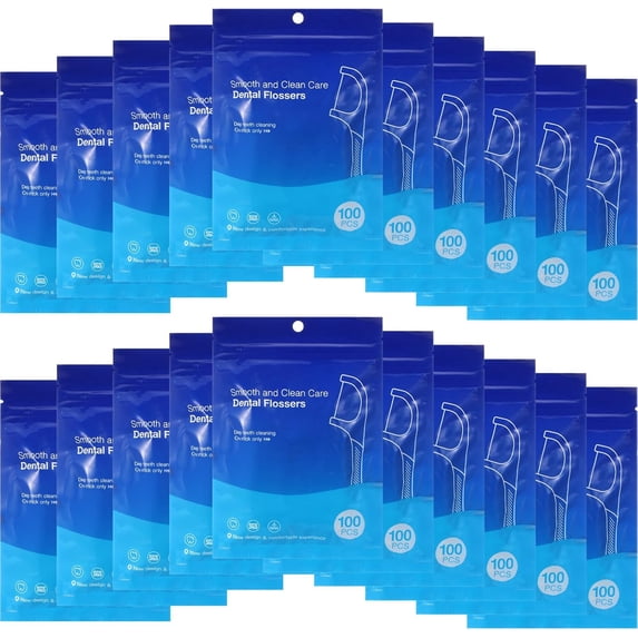 2000 Dental Floss Picks, adult toothpicks dental floss for dental cleaning and oral care home travel dental floss picks set disposable floss suitable for hotel restaurants parties office use