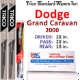 thumbnail image 1 of 2000 Dodge Grand Caravan Wiper Blades (Set of 3) w/Rear Wiper, 1 of 3