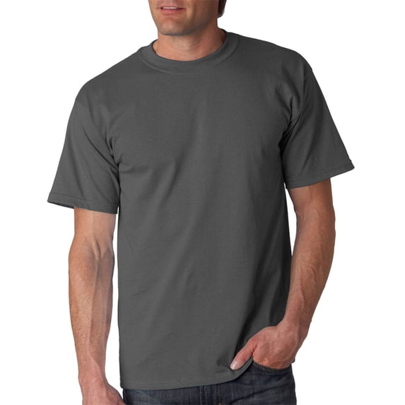 2000 Double Needle Seamless T-Shirt -Charcoal-X-Large