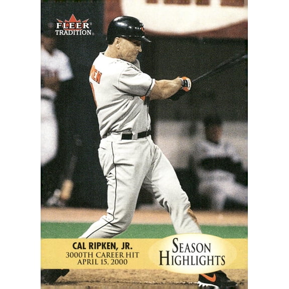 2000 FLEER TRADITION UPDATE #U2 CAL RIPKEN JR. SEASON HIGHLIGHTS 3000TH HIT BALTIMORE ORIOLES
