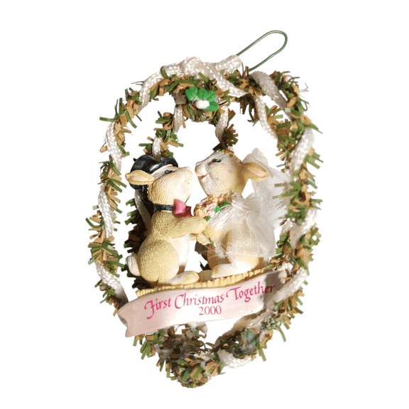 2000 First Christmas Together (Mouse) Carlton Cards Christmas Tree Ornament CXOR-003C