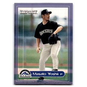 2000 Fleer Impact Baseball Card #75 Masato Yoshii Colorado Rockies Colorado Rockies MLB BASEBALL Trading Card
