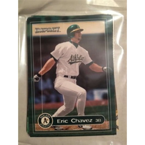 2000 Fleer Impact Oakland Athletics Team Set 8 Cards NM-MT