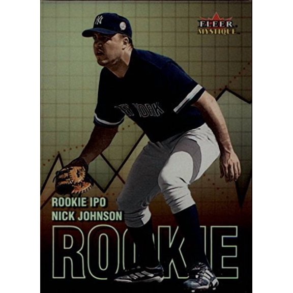 2000 Fleer Mystique Rookie I.P.O. #10 Nick Johnson MLB Baseball Trading Card