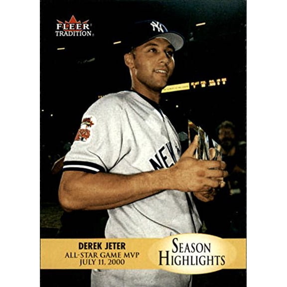 2000 Fleer Tradition Update #5 Derek Jeter SH MLB Baseball Trading Card