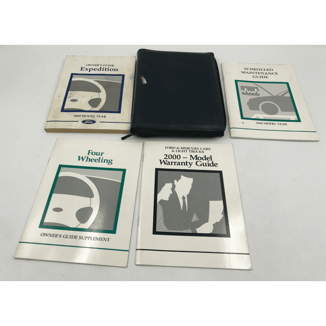2000 Ford Expedition Owners Manual Handbook Set with Case OEM K02B46008