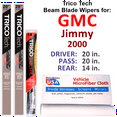thumbnail image 1 of 2000 GMC Jimmy Beam Blade Wipers (Set of 3) w/Rear Wiper, 1 of 3