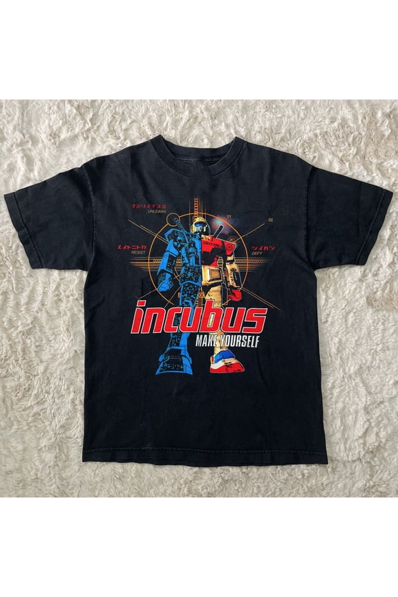 2000 INCUBUS Make Yourself Short Sleeve Black All Size Shirt AR237