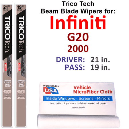 2000 Infiniti G20 Beam Blade Wipers (Set of 2)