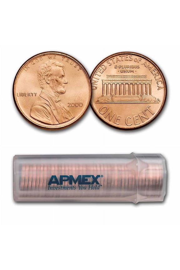 2000 Lincoln Cent 50-Coin Roll BU