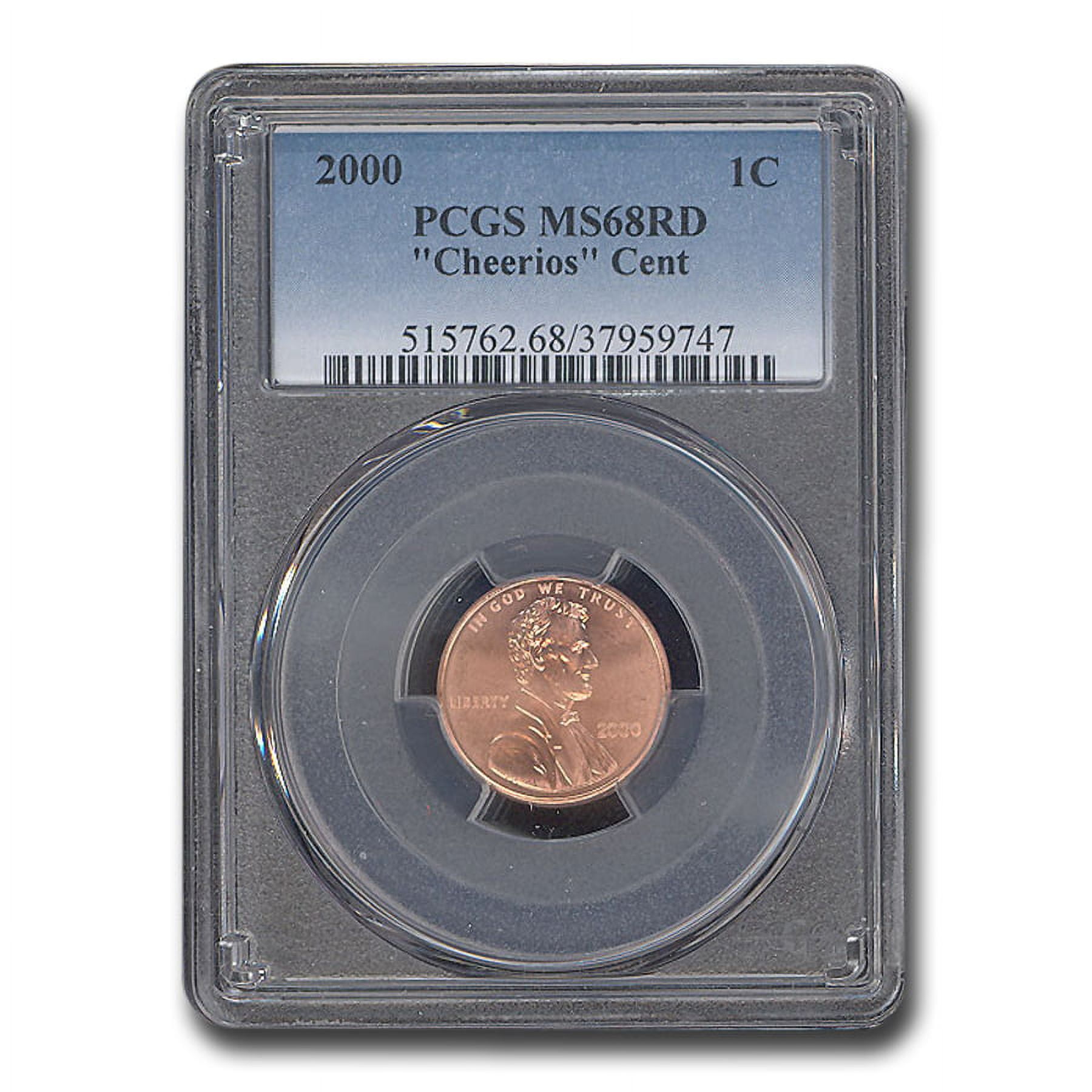 2000 Lincoln Cent MS-68 PCGS (Red Cheerios Cent) 