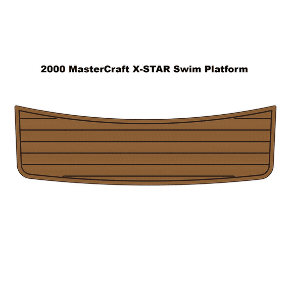 2000 MasterCraft X-STAR Swim Platform Pad Boat EVA Faux Foam Teak Deck Floor Mat