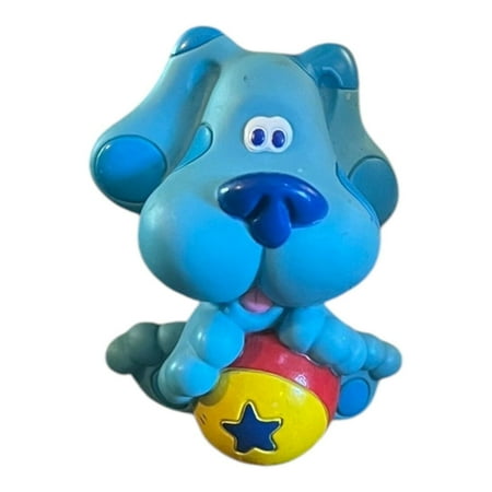 2000 Viacom Blues Clues Circus ball Puppy Dog Vinyl Figure Cake Topper 3"