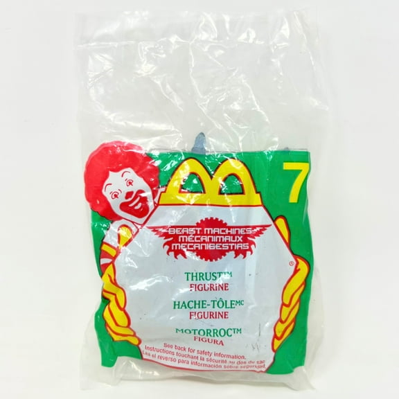 2000 McDonalds Happy Meal Toy Beast Machines Thrust Figurine