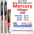 thumbnail image 1 of 2000 Mercury Villager Beam Blade Wipers (Set of 3) w/Rear Wiper, 1 of 3