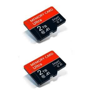 2000 Micro SD Card 2T Memory TF Card, UHS-I, C10, U3, V30, 4K, Large Capacity Full HD Memory Card Suitable For Smartphones, Cameras, Computers, Gaming And Other Android Devices 2-pack